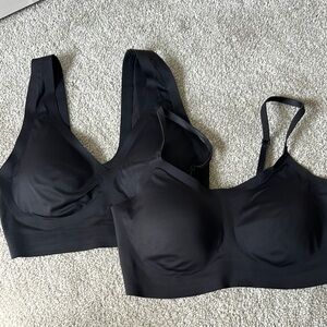 2 EBY Black Seamless Women's Bralette